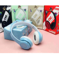 ST71M Headsets Women Kids Children Cute Ear Headphones Led Glowing Foldable Ear Bt5.0 Earphone Wireless Headphones